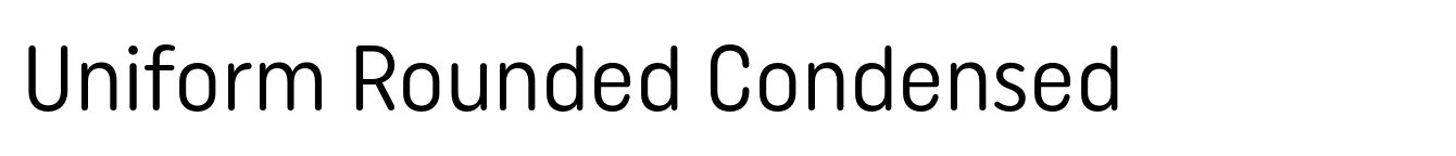Uniform Rounded Condensed image